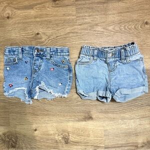 Kids Denim Shorts Set - Blue